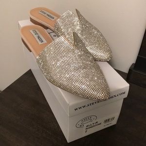 Steven Madden Rhinestone Mules